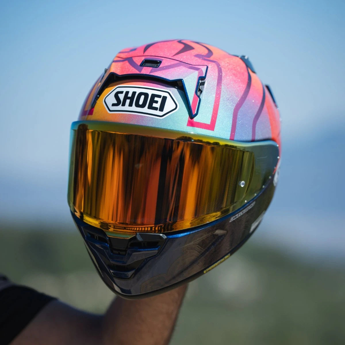 X-FIFTEEN MARQUEZ HOLIGRAPHIC TC-1 FULL FACE HELMET | SHOEI