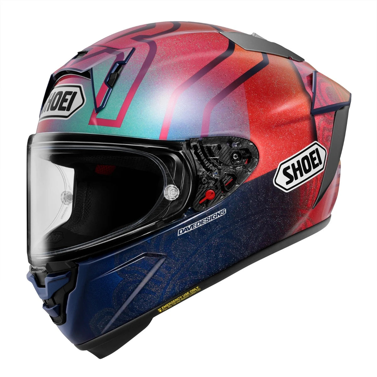 X-FIFTEEN MARQUEZ HOLIGRAPHIC TC-1 FULL FACE HELMET | SHOEI