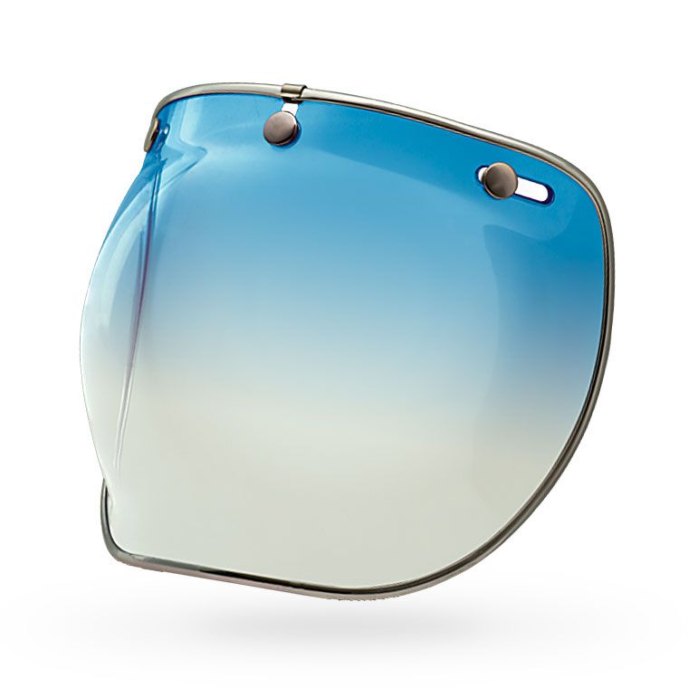 3-SNAP BUBBLE SHIELD DLX (Gradient Ice Blue) | BELL