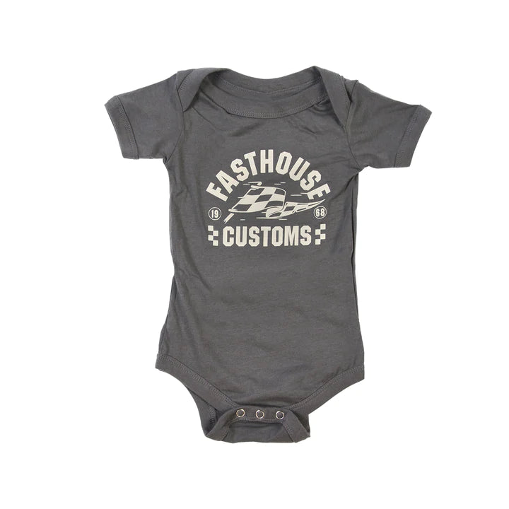 INFANT SPRINTER ONESIE ( Dark Grey ) | Fasthouse