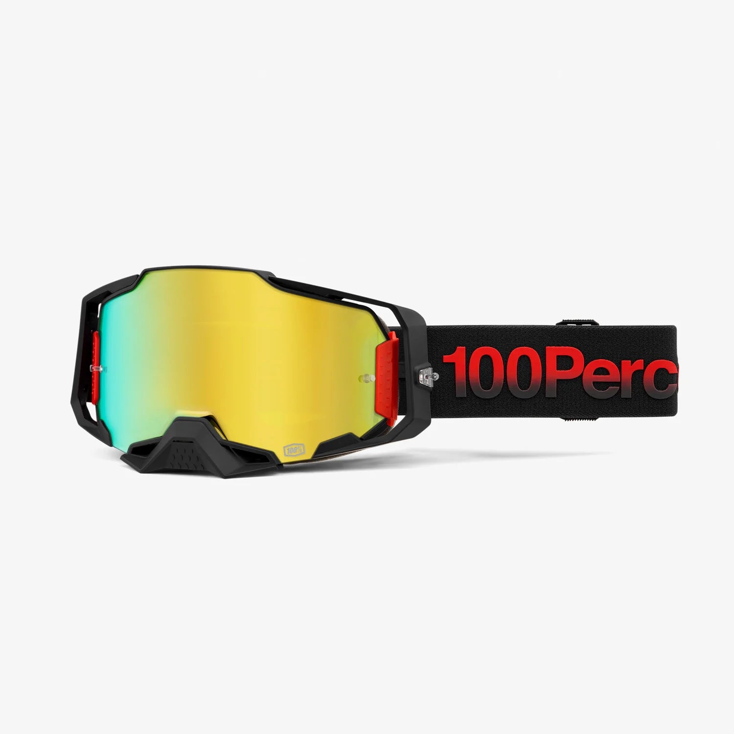 100% armega goggle 91 - mirror gold lens
