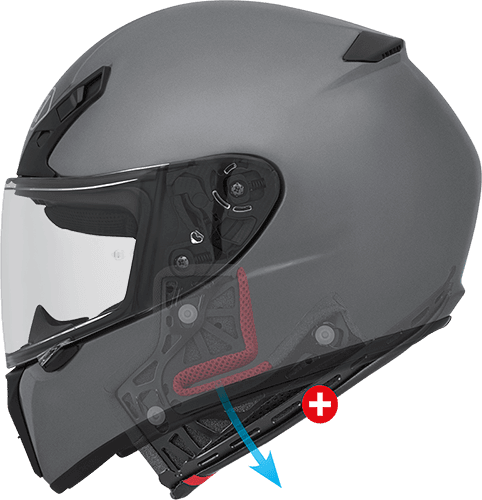 RF-SR (MATTE DEEP GRY) | Shoei