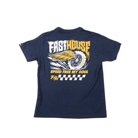 YOUTH HIGH ROLLER TEE (Midnight Navy) | Fasthouse
