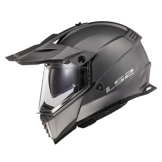 BLAZE HELMET (Solid Matte Titanium) | LS2
