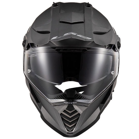 BLAZE HELMET (Solid Matte Titanium) | LS2