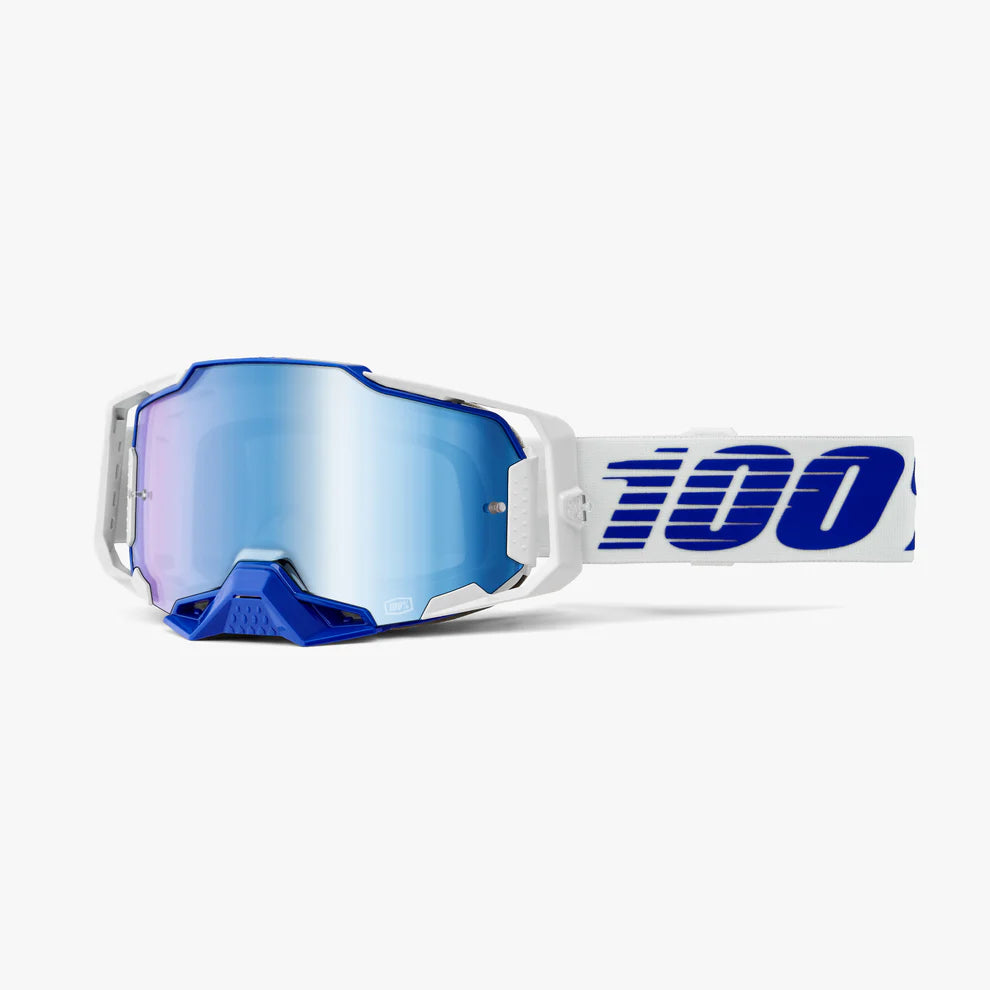 100% ARMEGA Goggle Blue - Mirror Blue Lens