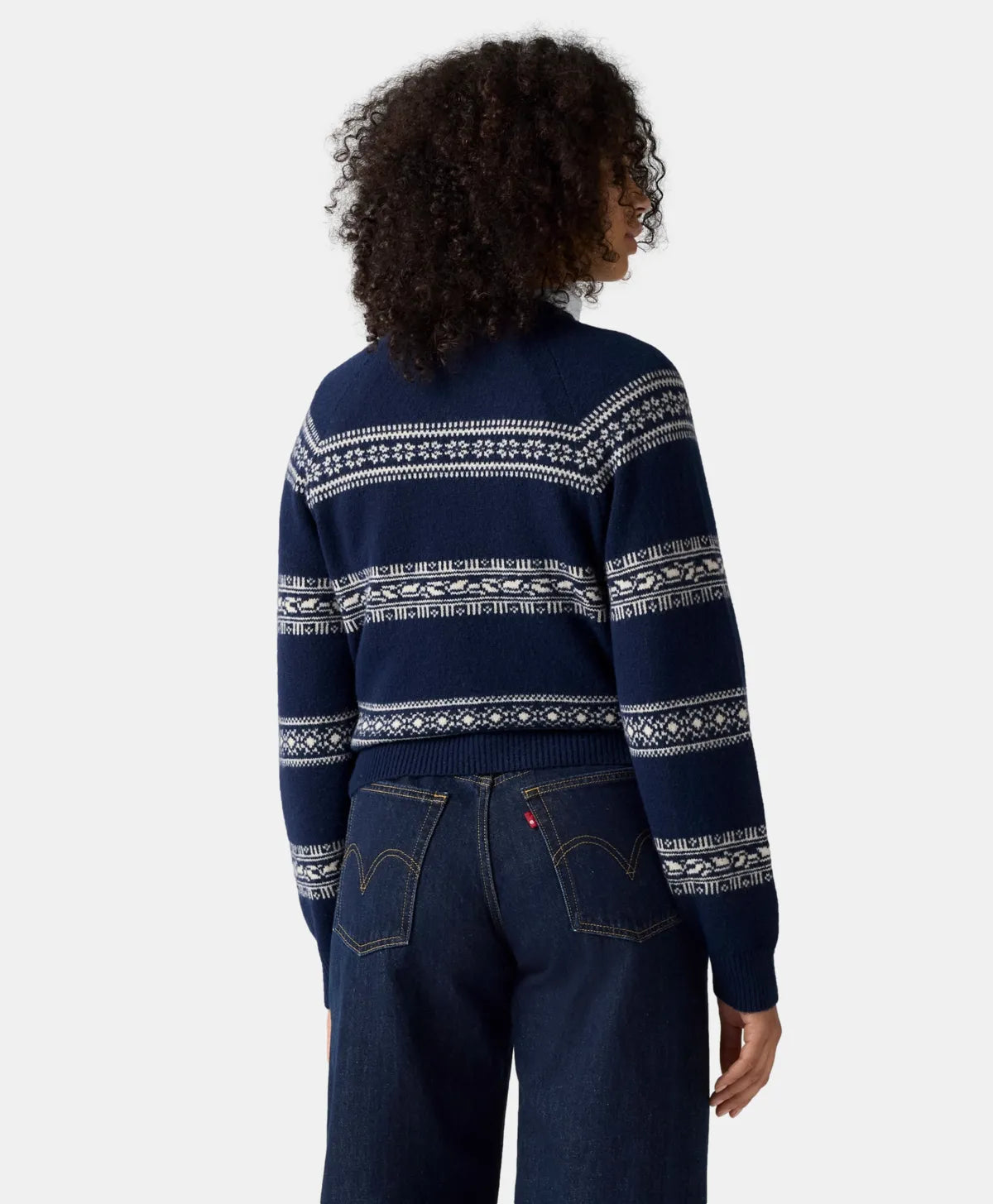 JOLIE FAIRISLE CREWNECK SWEATER (CORALIE) | LEVIS