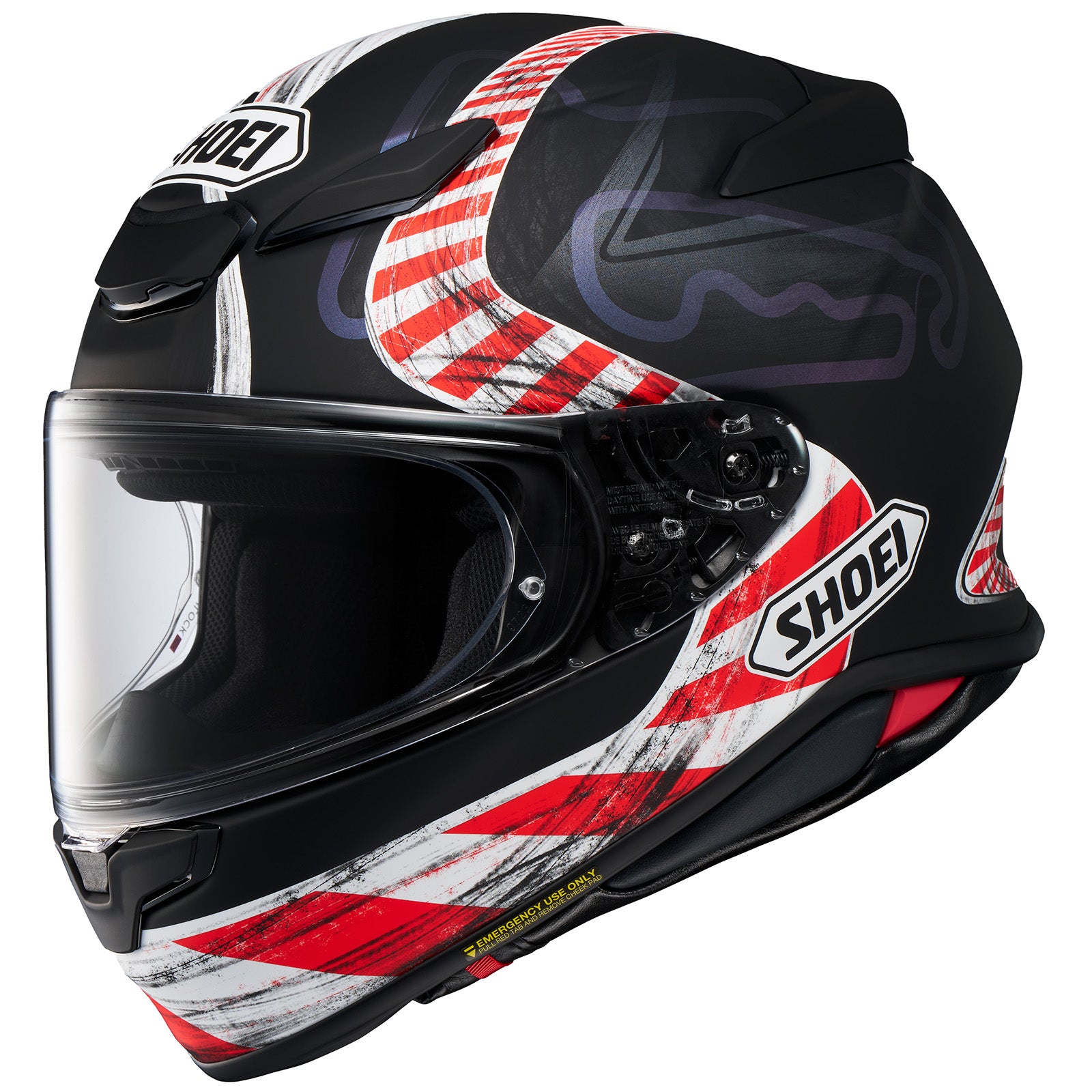 RF-1400 KNEE DOWN TC-5 (Matte Finish) FULL FACE HELMET | SHOEI