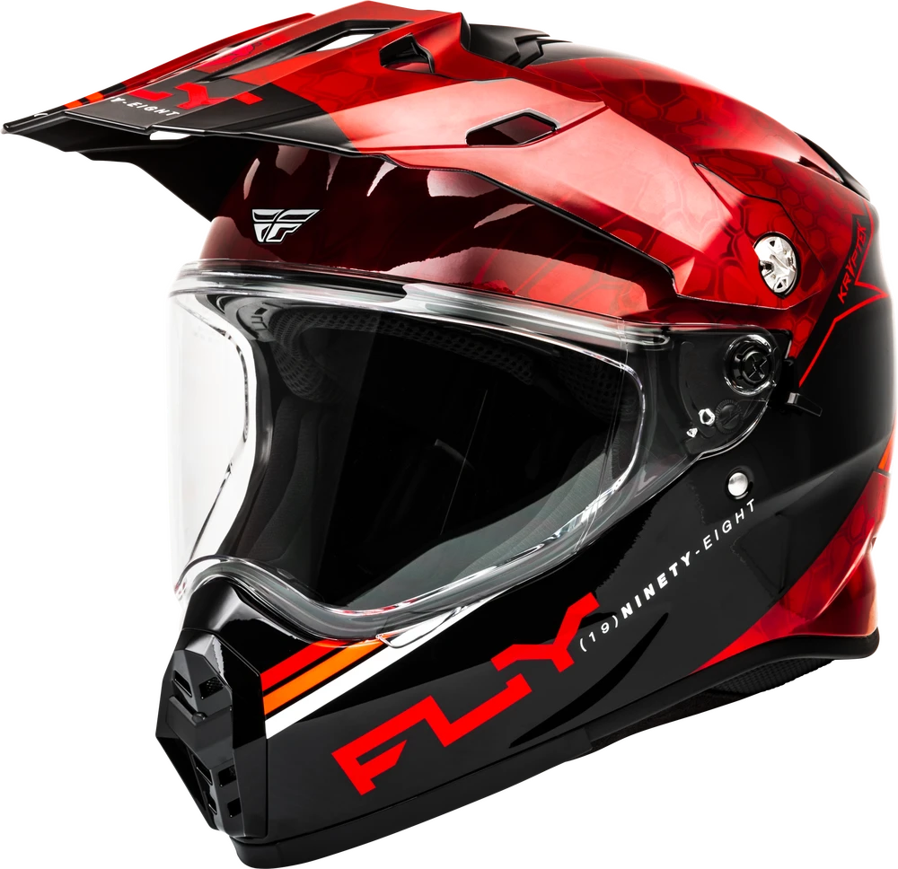 TREKKER KRYPTEK CONCEAL DUAL SPORT HELMET (Red/Black) | FLY RACING