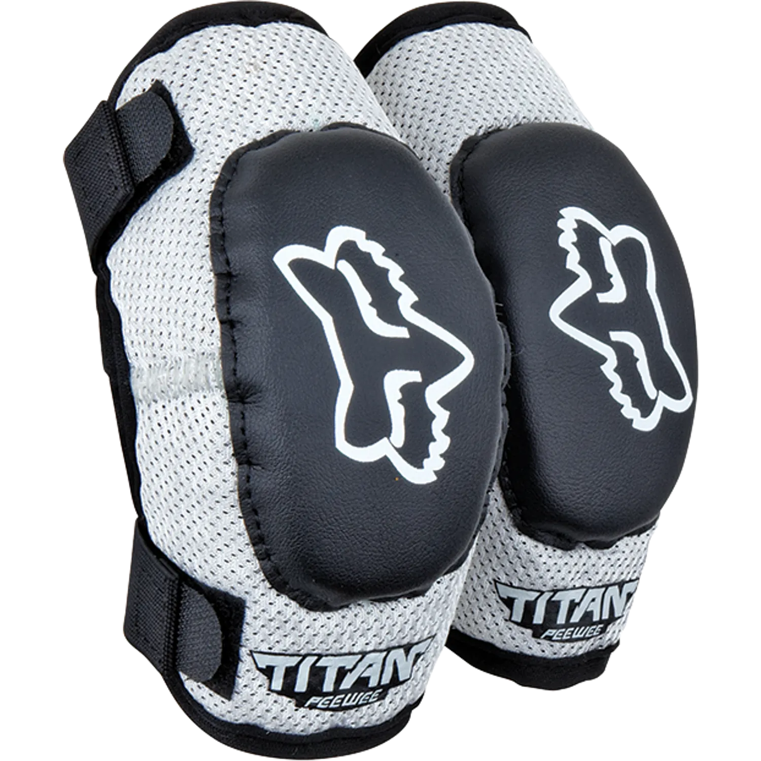 PEEWEE TITAN ELBOW GUARD (BLK\SLV) | FOX RACING