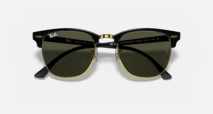 CLUBMASTER SUNGLASSES (BLACK ON ARISTA) | RAYBAN