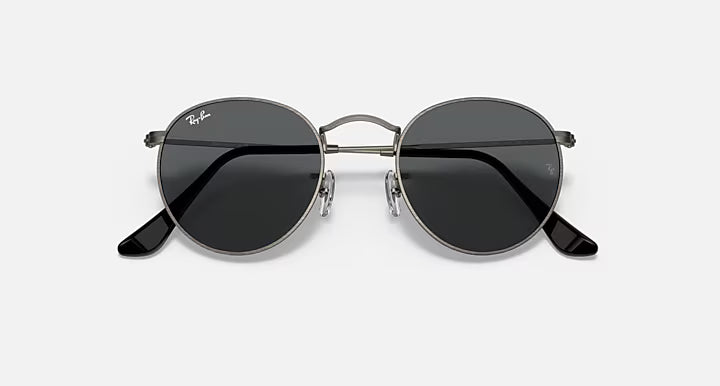 ROUND METAL SUNGLASSES (GUNMETAL BLACK) | RAYBAN