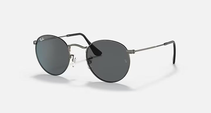 ROUND METAL SUNGLASSES (GUNMETAL BLACK) | RAYBAN