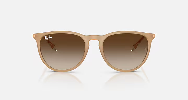 ERIKA RUBBER SUNGLASSES (BEIGE WITH BROWN LENS) | RAYBAN