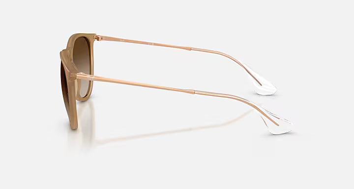 ERIKA RUBBER SUNGLASSES (BEIGE WITH BROWN LENS) | RAYBAN