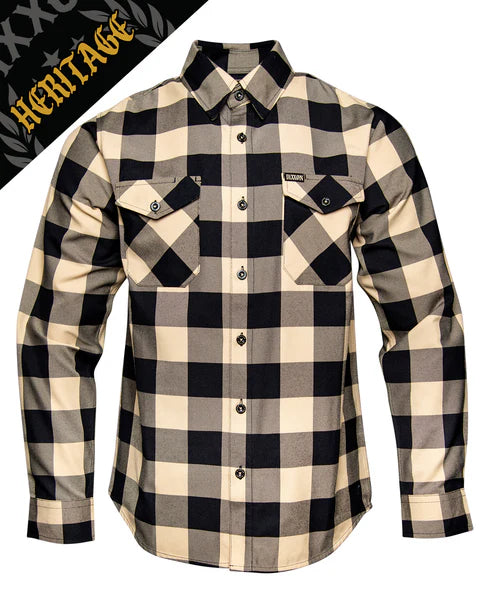 BRAVO HERITAGE FLANNEL (Brown/Black) | DIXXON