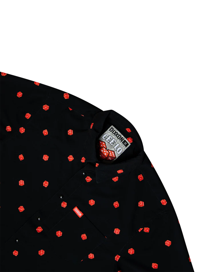 MEN'S CEE-LO PARTY SHIRT (Black/Red) | DIXXON