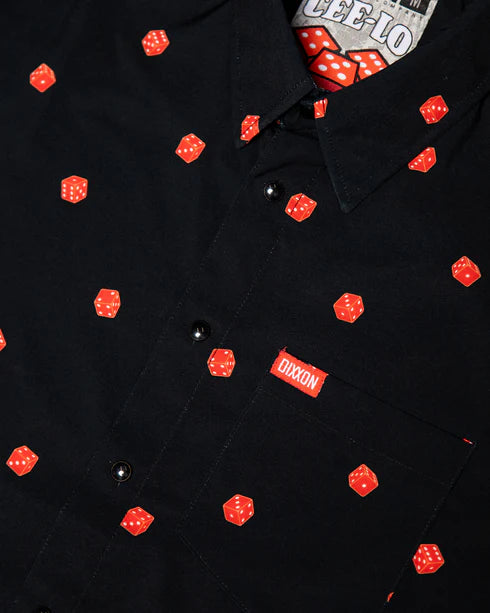 MEN'S CEE-LO PARTY SHIRT (Black/Red) | DIXXON