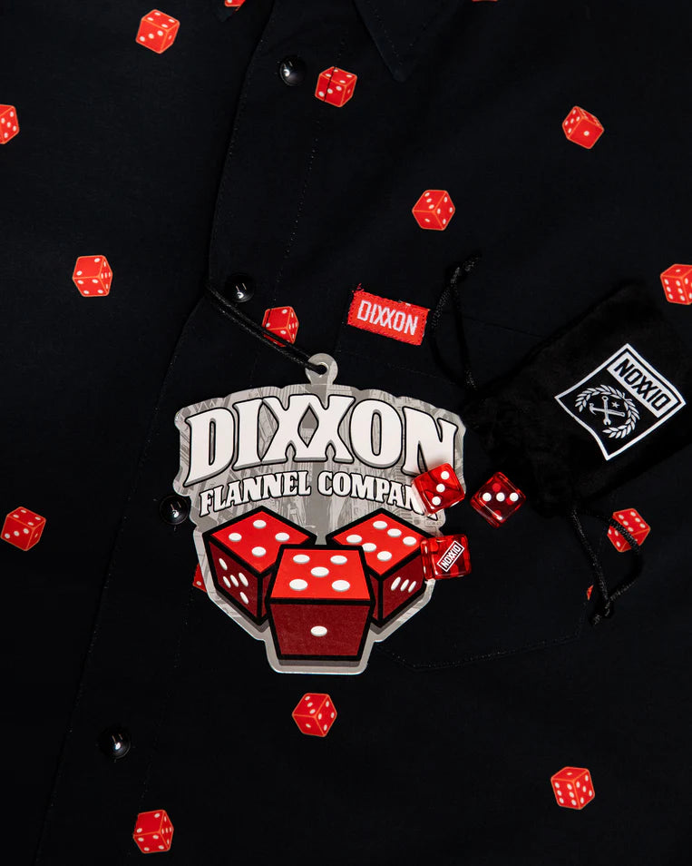 MEN'S CEE-LO PARTY SHIRT (Black/Red) | DIXXON