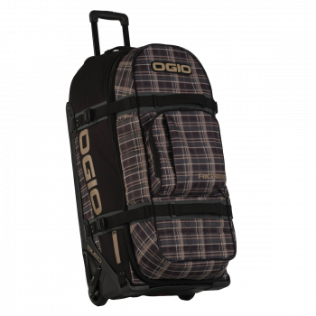 RIG 9800 WHEELED BAG PLAIDELY TAN/BLK