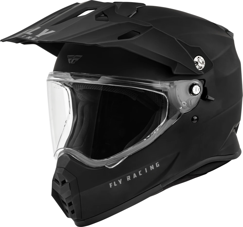 TREKKER SOLID DUAL SPORT HELMET (Matte Black) | FLY RACING