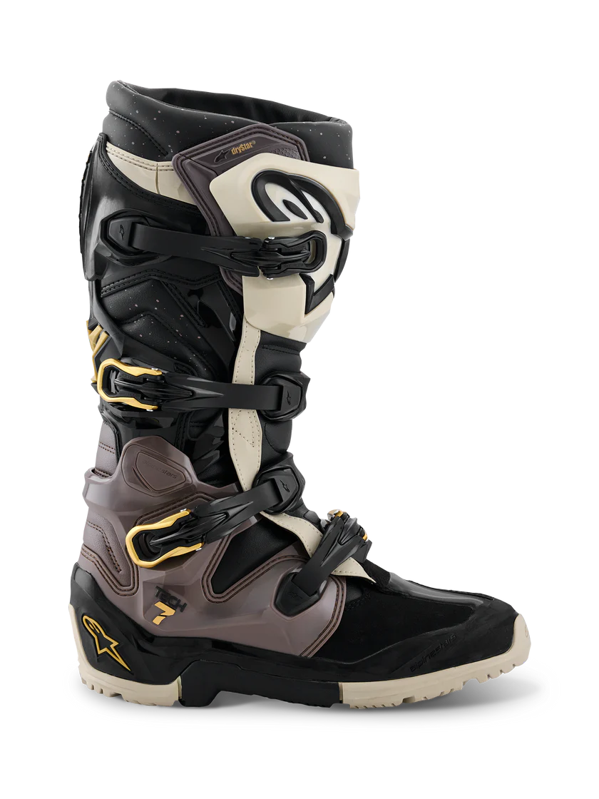 TECH 7 ENDURO DRYSTAR BOOT (Black/Grey/Gold) | ALPINESTARS