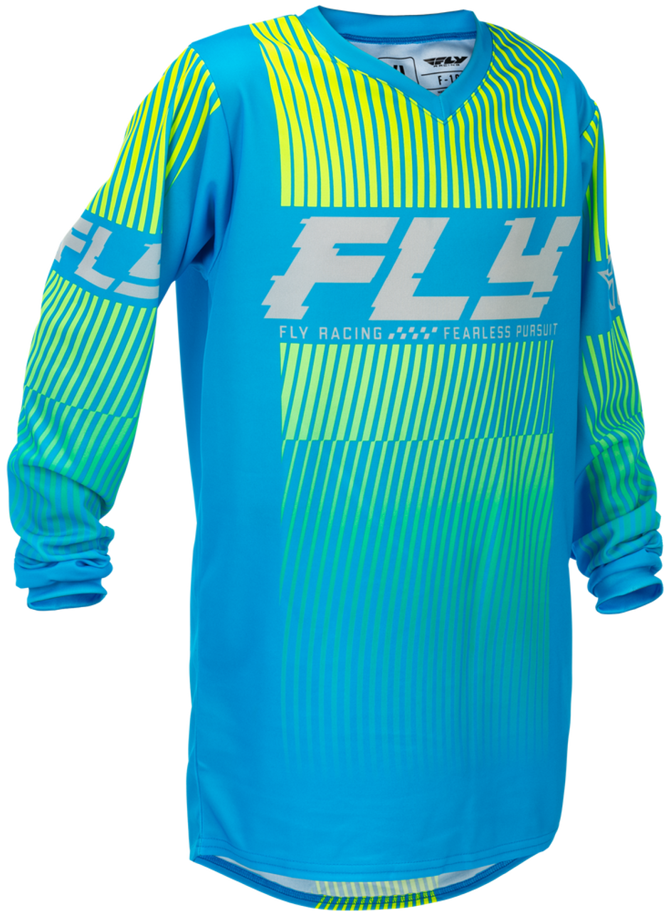 YOUTH F-16 JERSEY (Blue-Hi-Vis) | FLY RACING