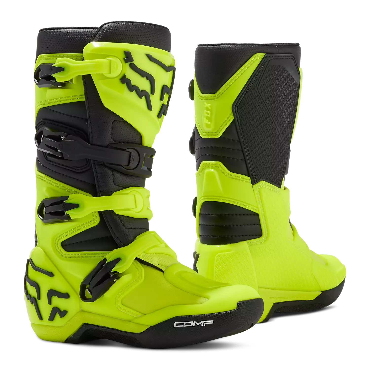 YOUTH COMP BOOT (Flo Yellow) | Fox Racing