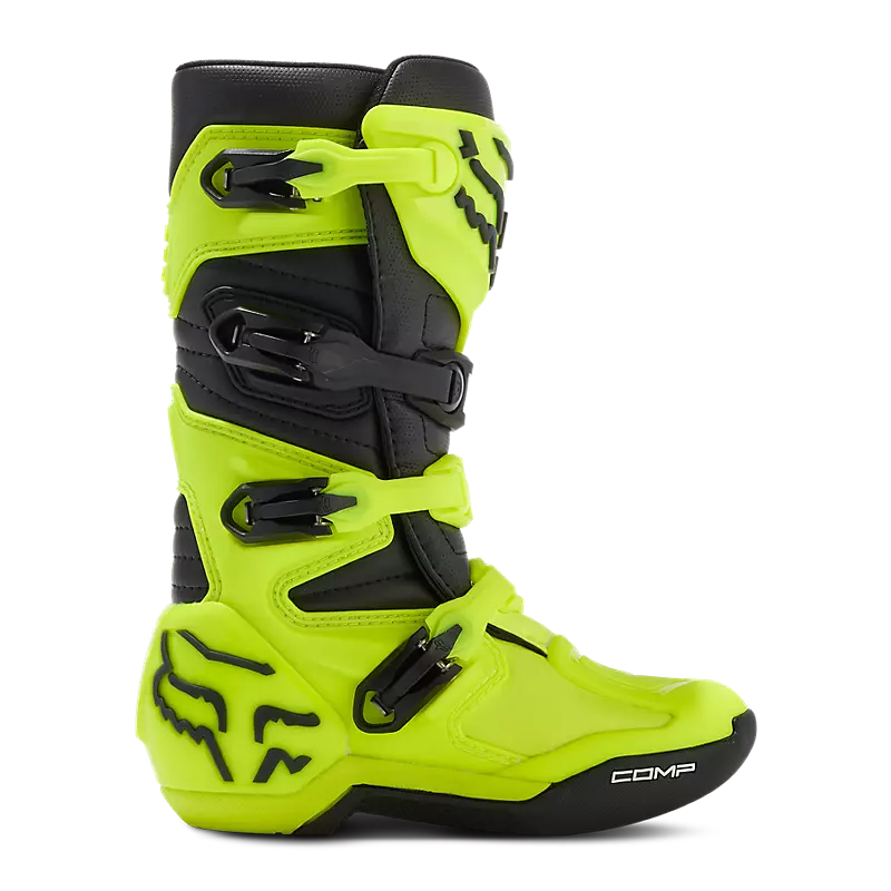 YOUTH COMP BOOT (Flo Yellow) | Fox Racing