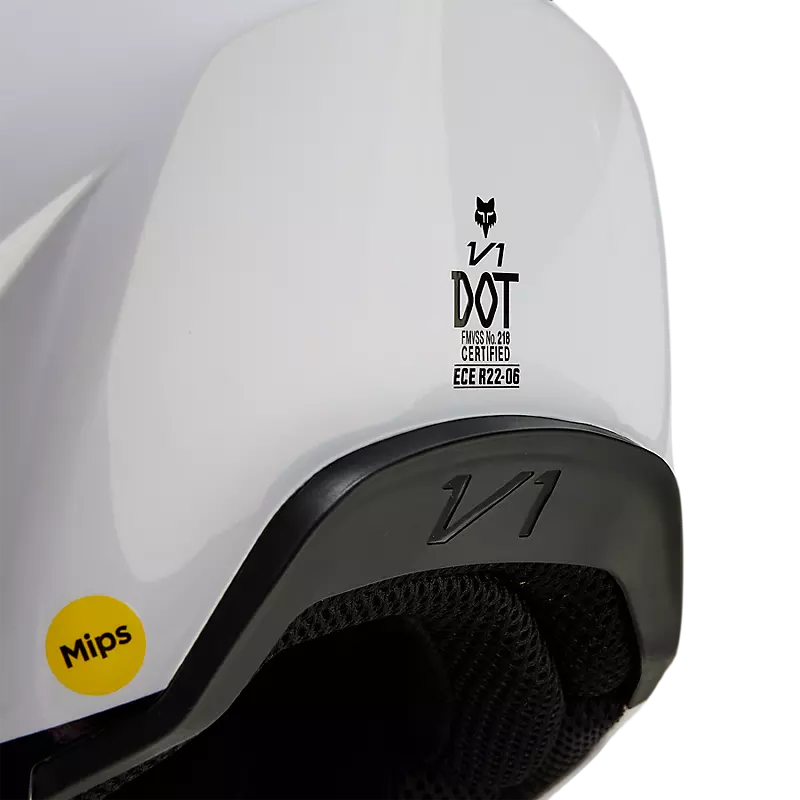 ADULT V1 STREAK HELMET (White) | Fox