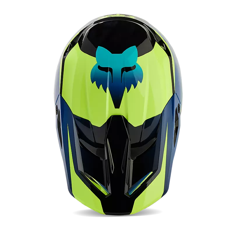 ADULT V1 STREAK HELMET (Black/Yellow) | Fox