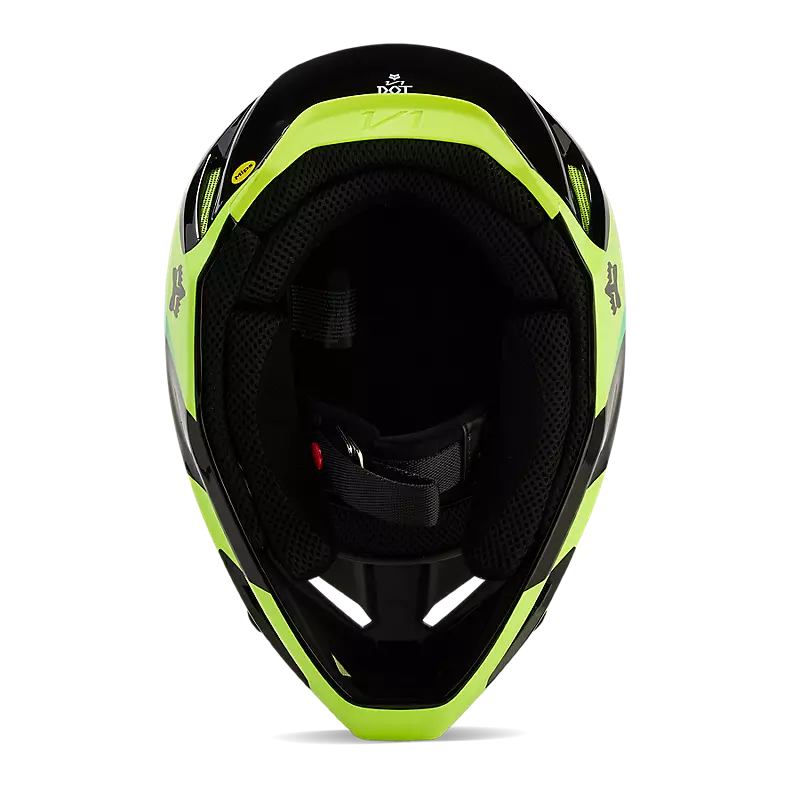 ADULT V1 STREAK HELMET (Black/Yellow) | Fox