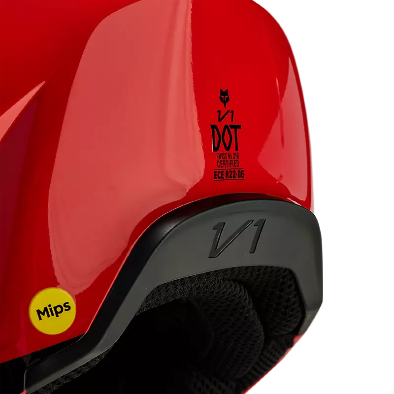 ADULT V1 STREAK HELMET (Red) | Fox