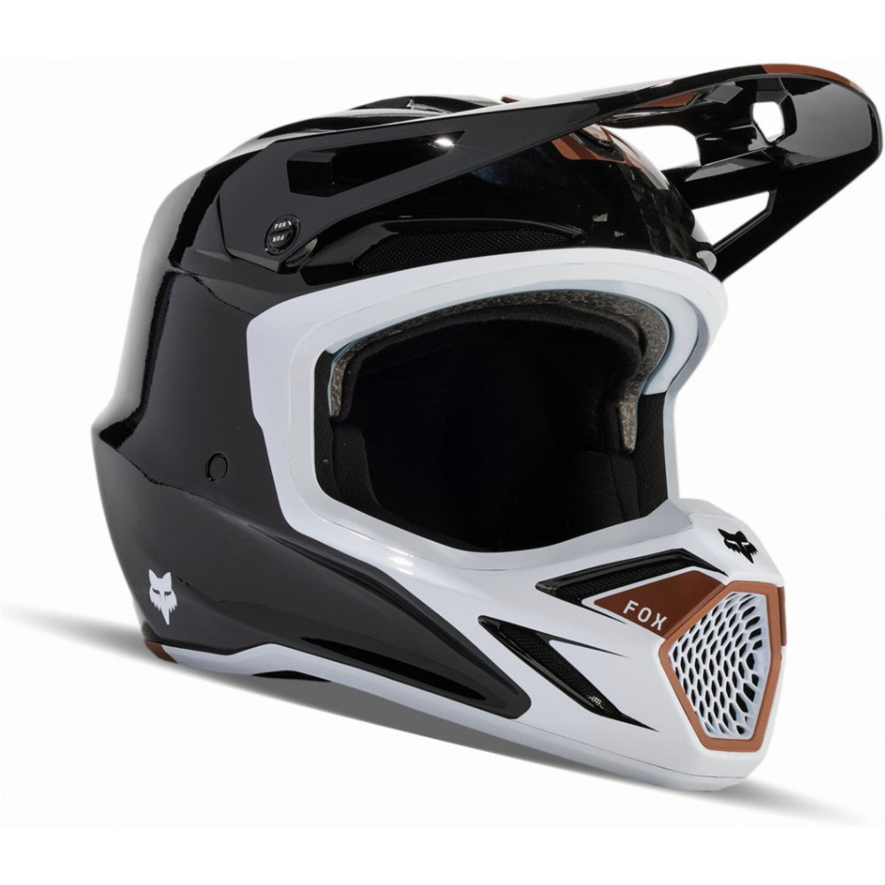 V3 RS OPTICAL HELMET (Black/White) | Fox Racing