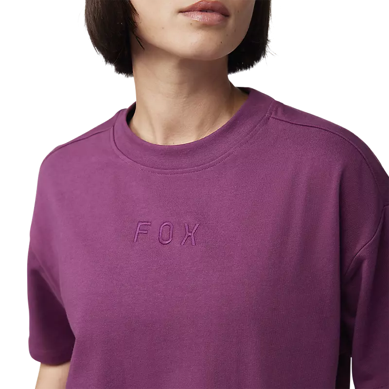 WOMENS WORDMARK OVERSIZED SS TEE (SANGRIA) | Fox Racing