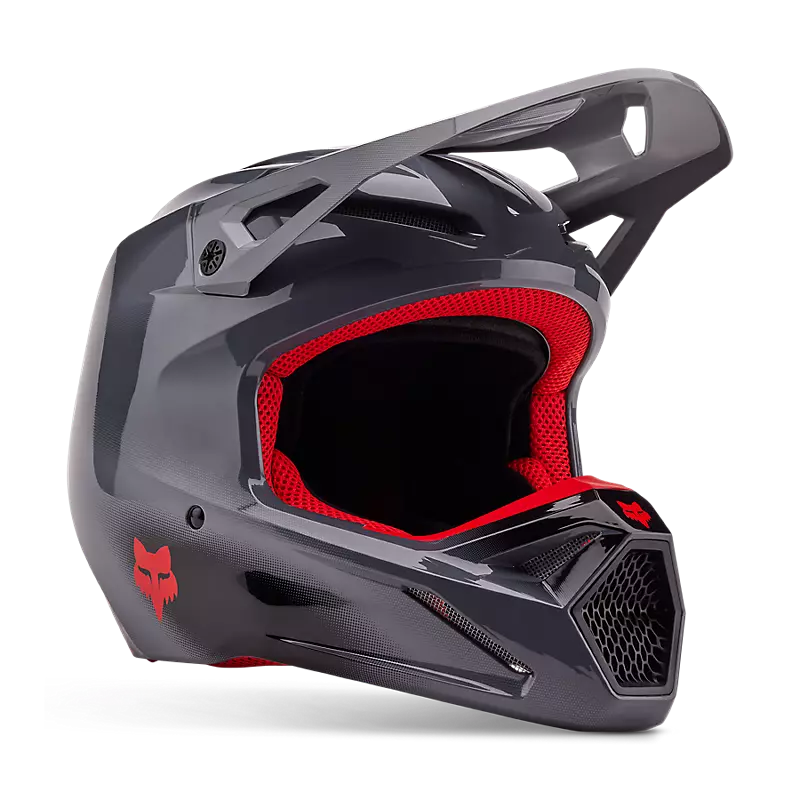 V1 INTERFERE HELMET (Grey/Red) | Fox