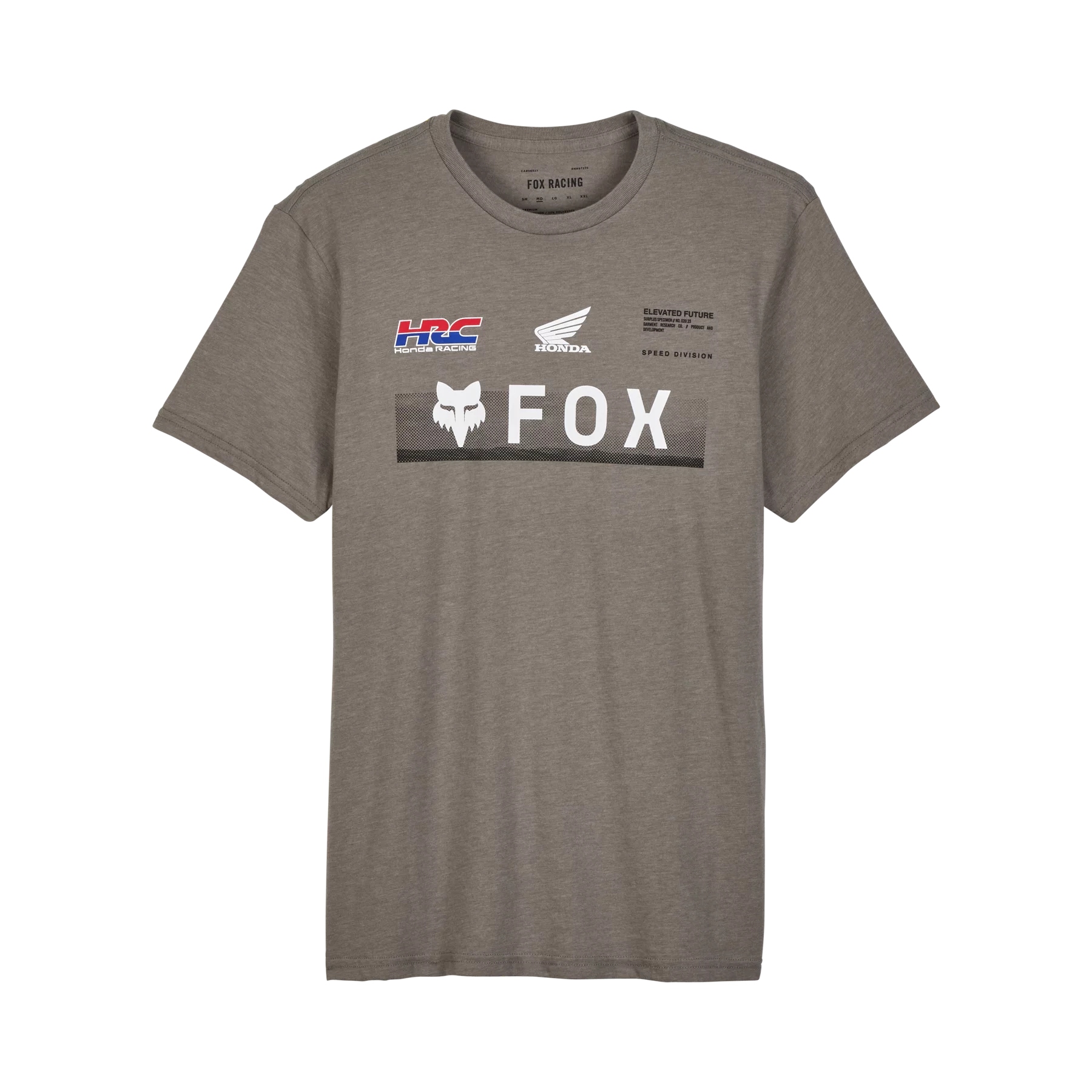 MEN'S FOX X HONDA PREM SS TEE (Heather Graphite Grey) | Fox