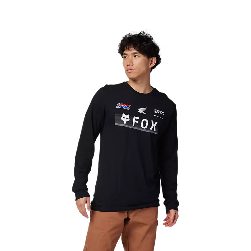 FOX X HONDA PREM LS TEE (BLK) | Fox