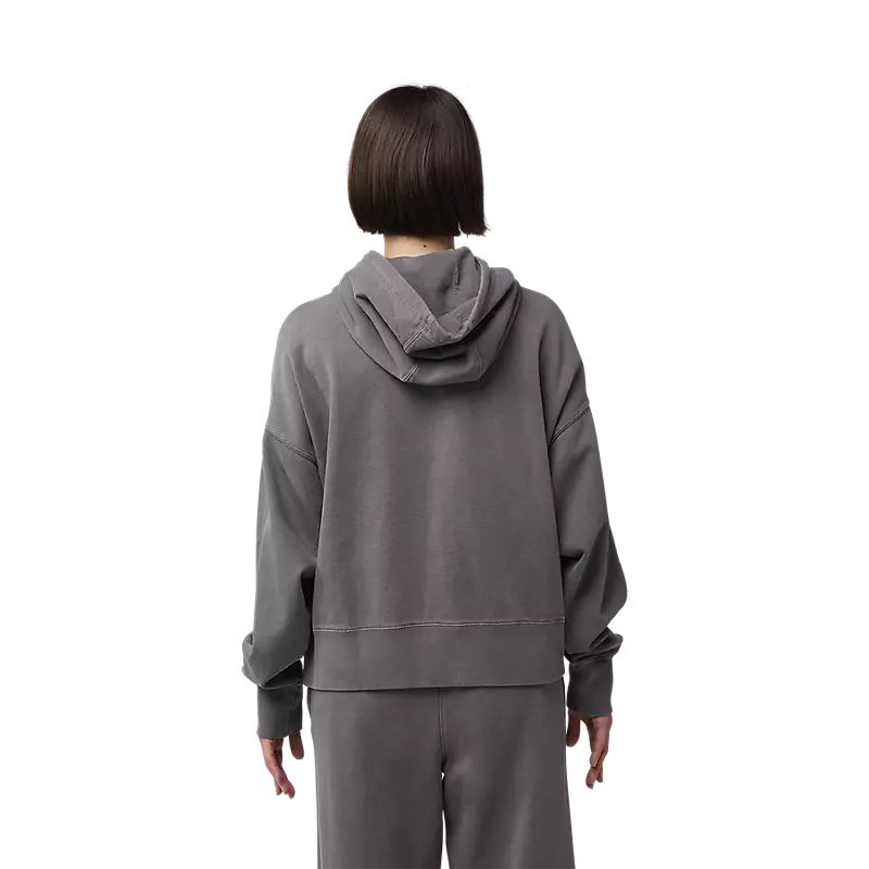 WOMENS WORDMARK OVERSIZED FLEECE PO (PEWTER) | Fox Racing