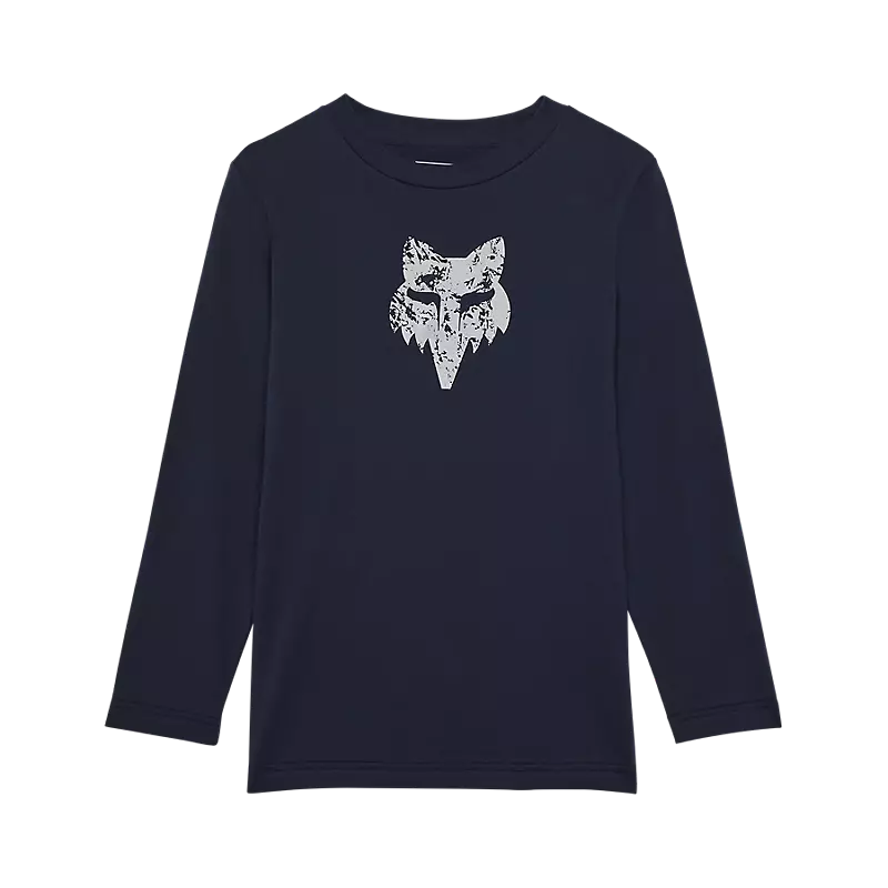 YOUTH THE WORLD LONG SLEEVE PREMIUM TEE (Midnight Blue) | Fox