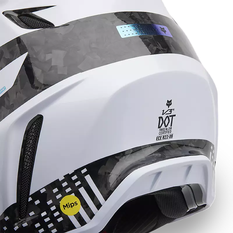 V3 RS 50TH LIMITED EDITION HELMET (WHITE) | Fox Racing