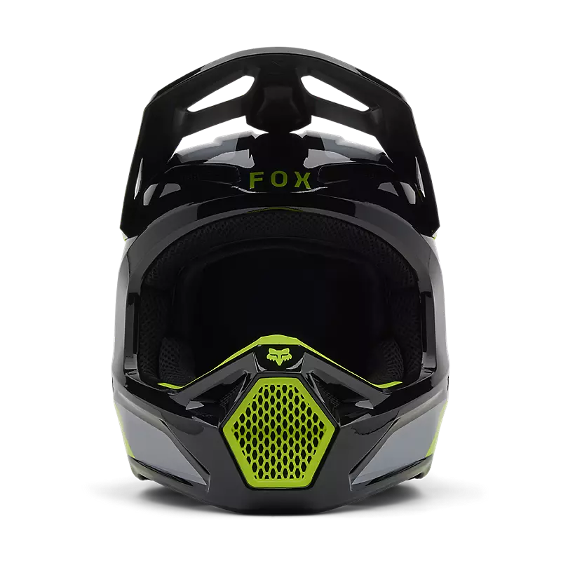 V1 LEAN HELMET (Grey/Yellow) | Fox Racing