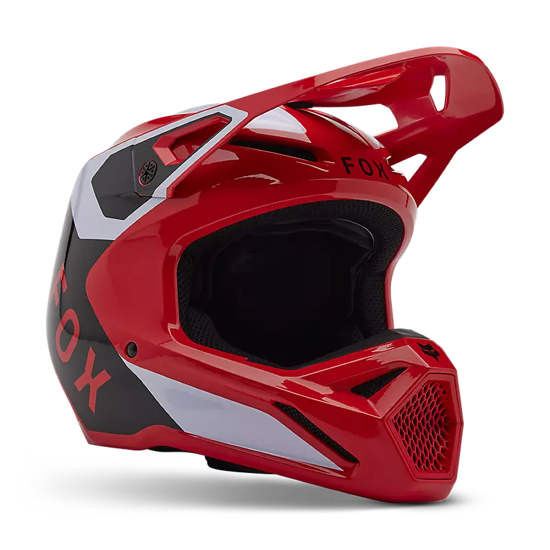 V1 LEAN HELMET (Flo Red) | Fox Racing