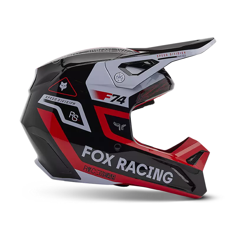 YTH V1 RACE SPEC HELMET (FLO RED) | Fox Racing