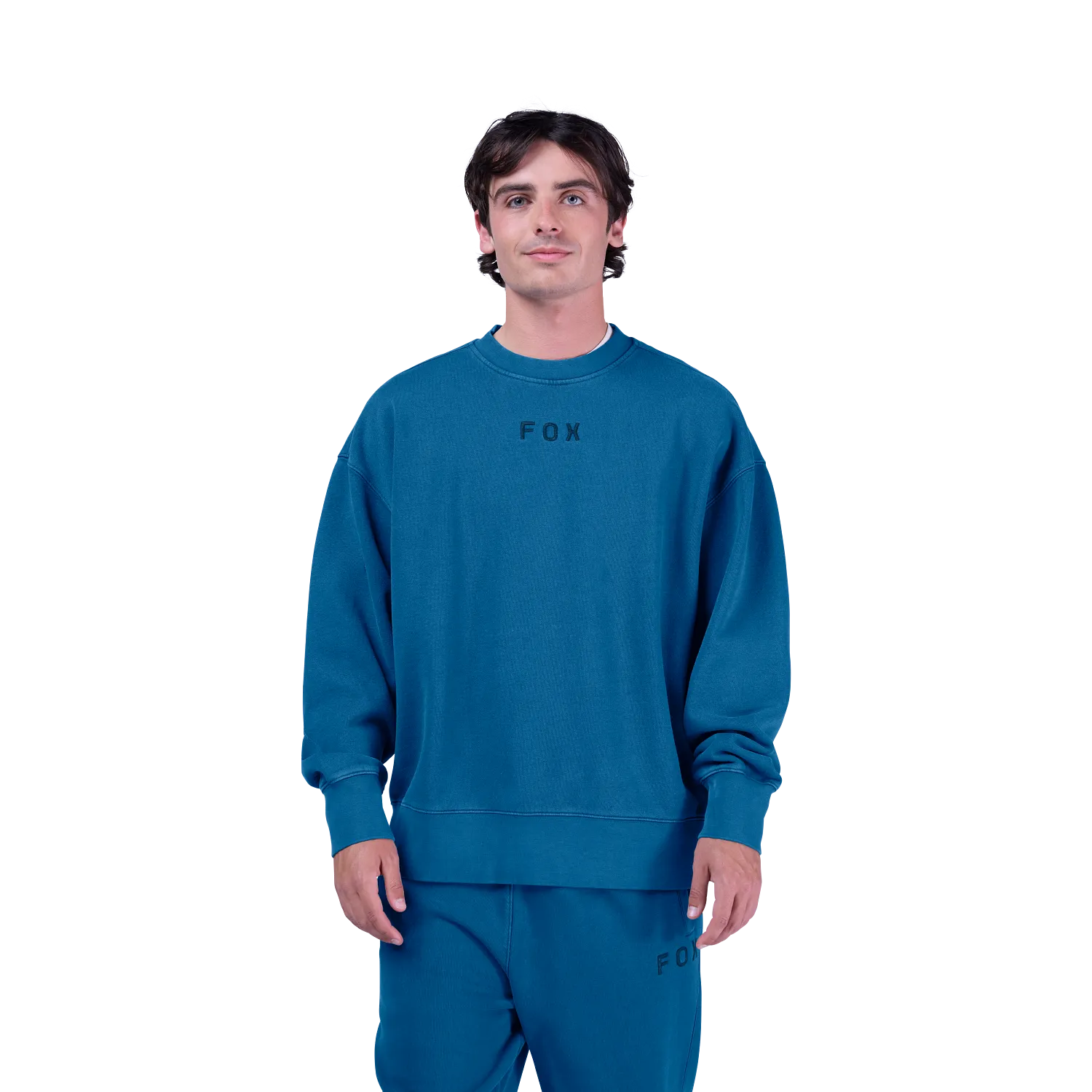 WORDMARK OVERSIZED FLEECE CREW (TWI) | FOXHEAD