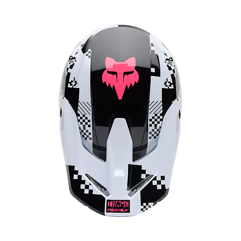 V1 DIGI IMAGE HELMET (Black/Pink) | Fox Racing