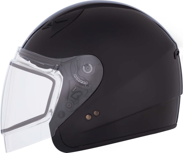 VG977 OPEN FACE DUAL LENS HELMET (Glossy Black) | CKX