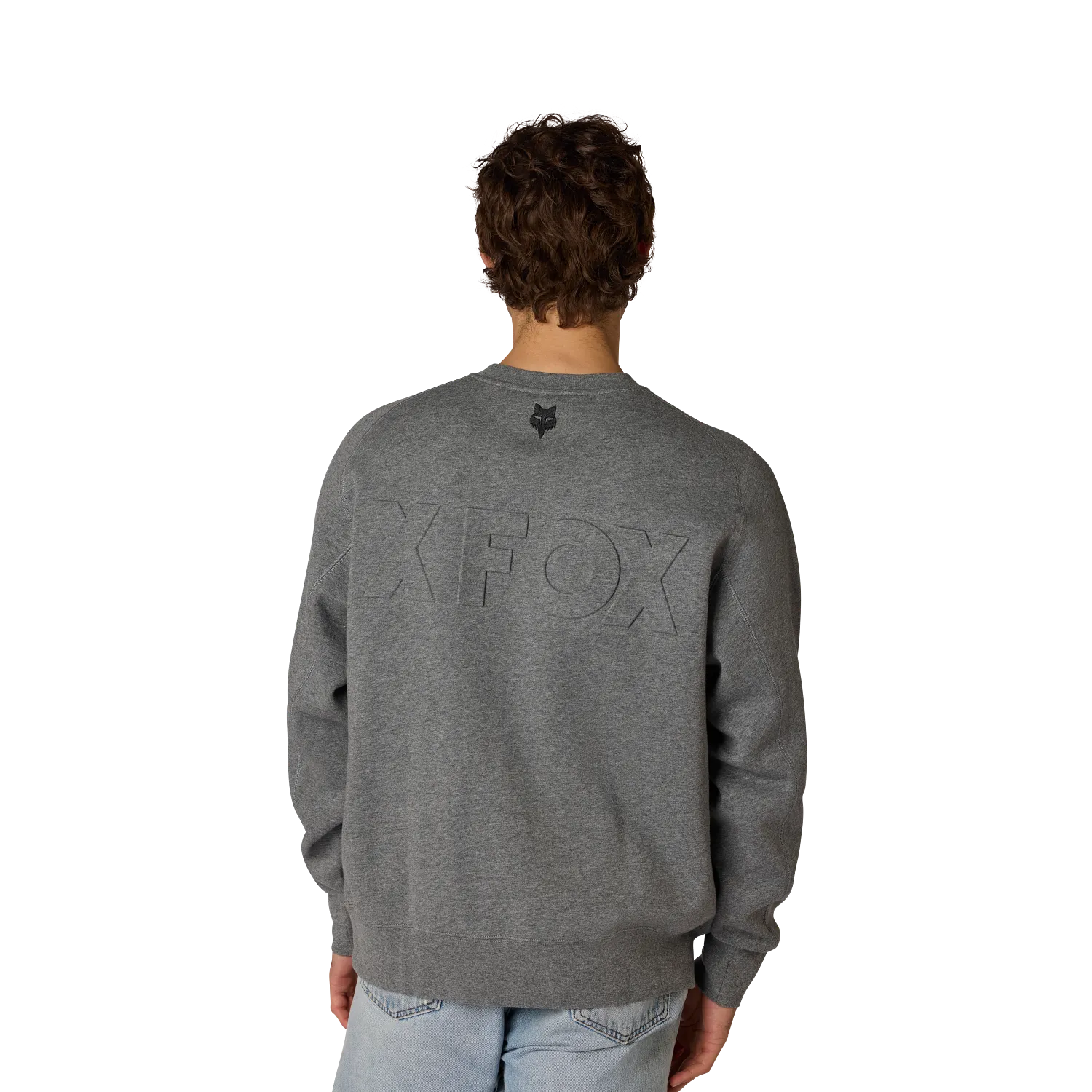 MOTO-X FLEECE CREWNECK (Heather Graphite) | Fox Racing