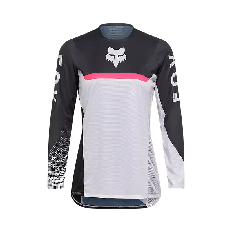 WOMEN'S FLEXAIR FRACTURE JERSEY (White/Black) | Fox Racing
