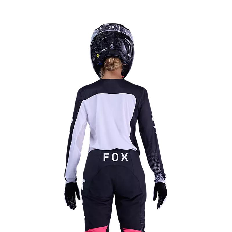 WOMEN'S FLEXAIR FRACTURE JERSEY (White/Black) | Fox Racing